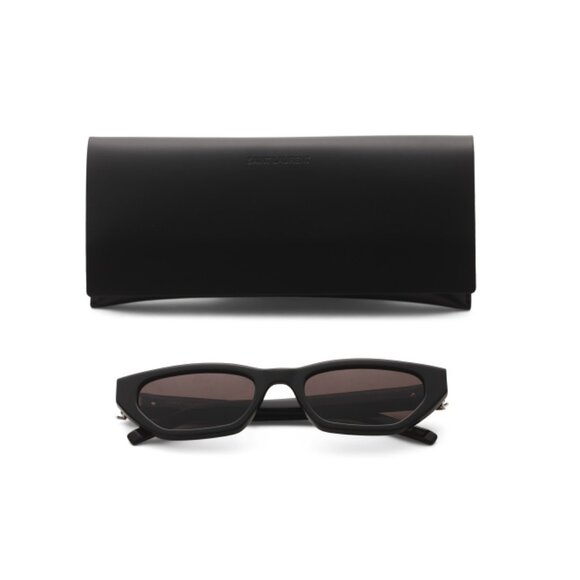 SAINT LAURENT Black 54mm Cat Eye Sunglasses - Picture 1 of 2